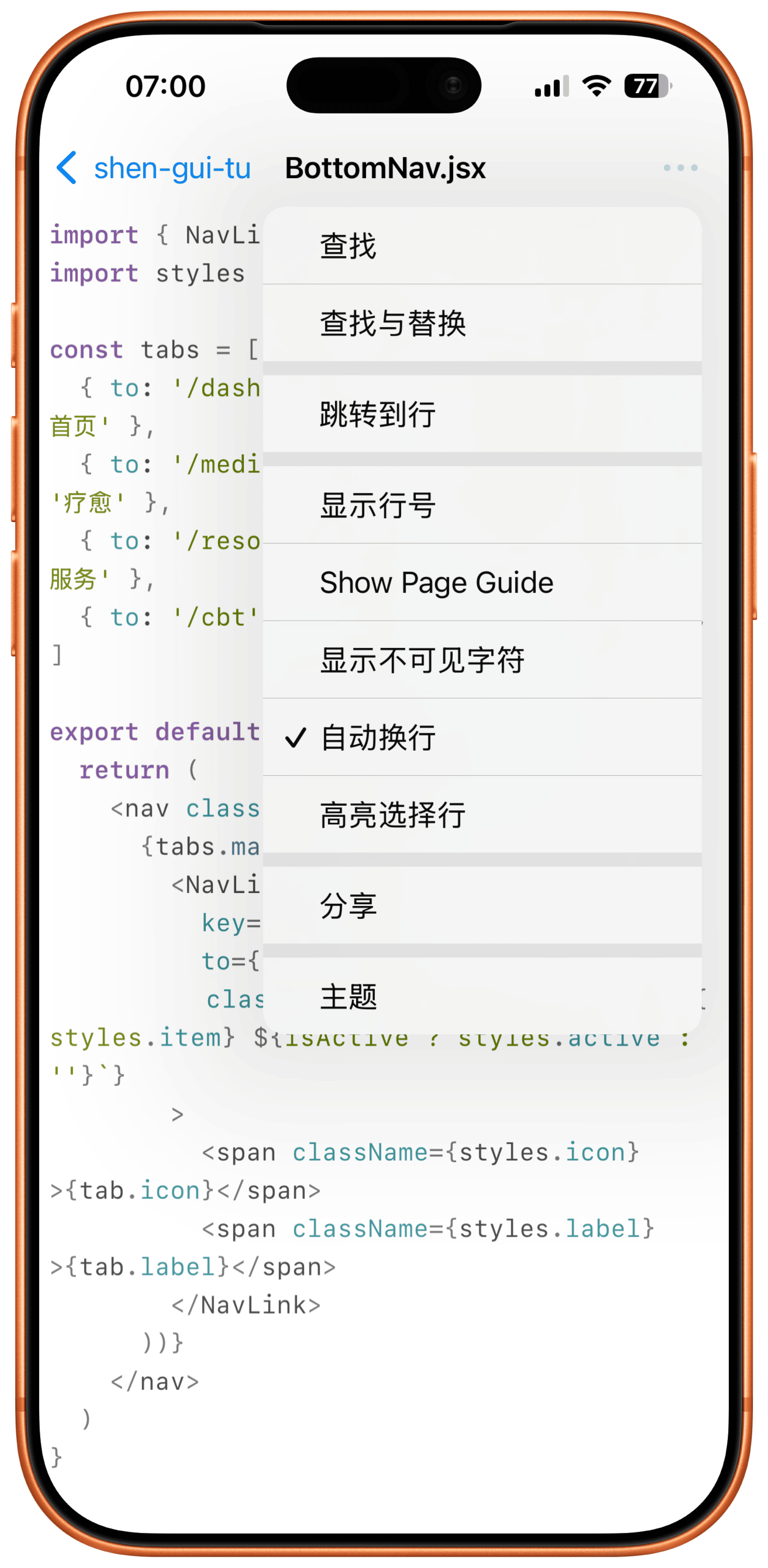 Giteer iOS developer profile screen